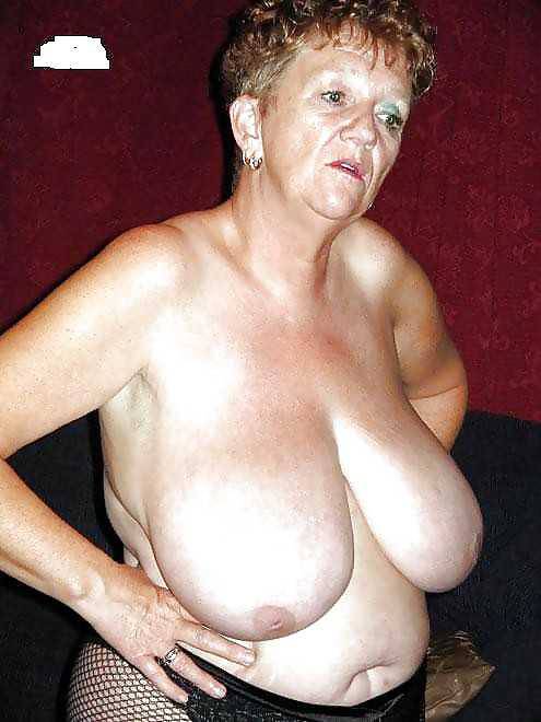 Granny her saggy tits 1.